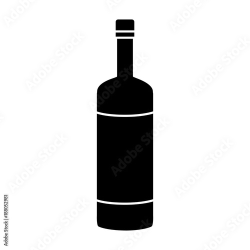 Wine bottle symbol icon vector illustration graphic design