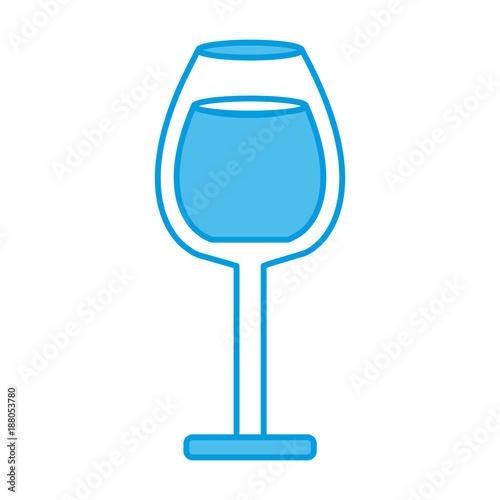 Wine cup symbol icon vector illustration graphic design