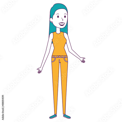 beautiful woman avatar character