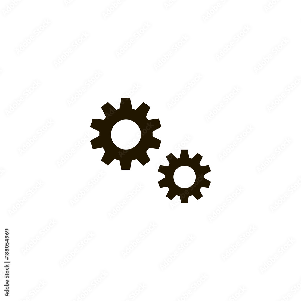 Settings icon. flat design Settings icon. flat design