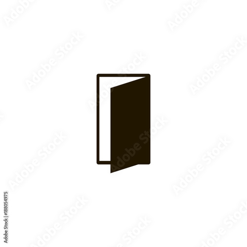 door open icon. flat design