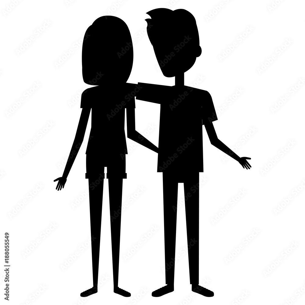 lovers couple avatars characters