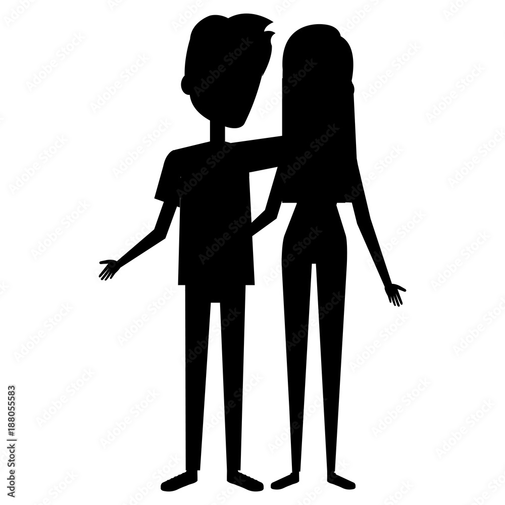 lovers couple avatars characters