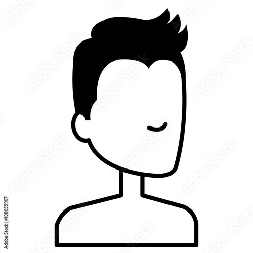 young man shirtless avatar character