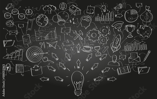 Hand drawn vector project presentation