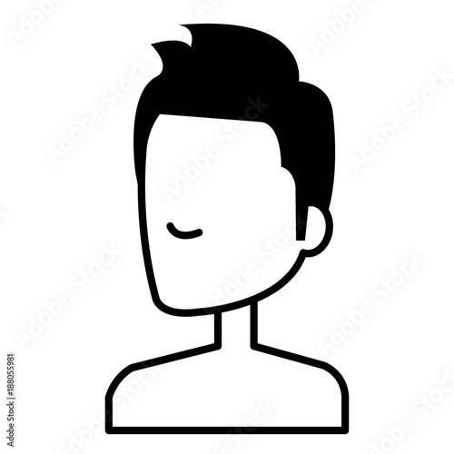 young man shirtless avatar character