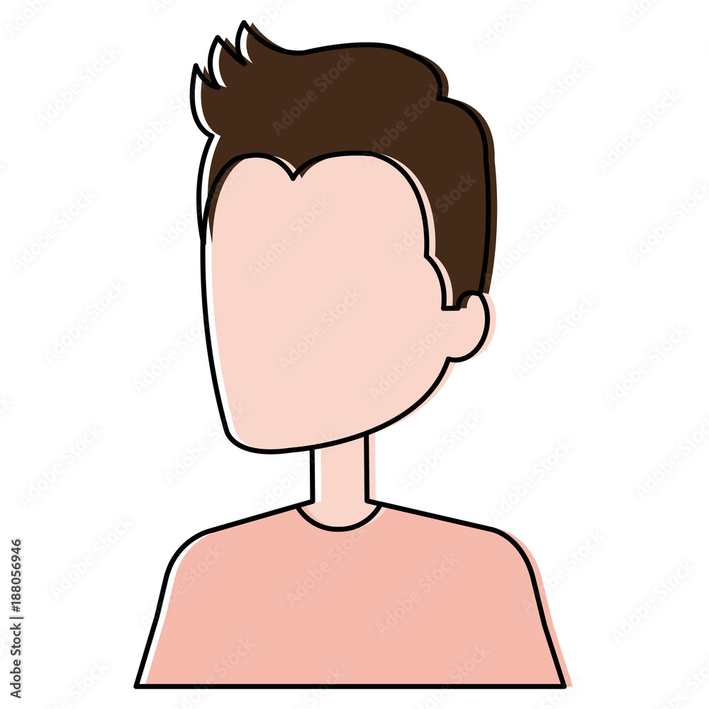 young man avatar character young man avatar character