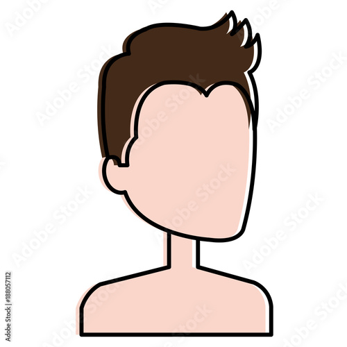 young man shirtless avatar character