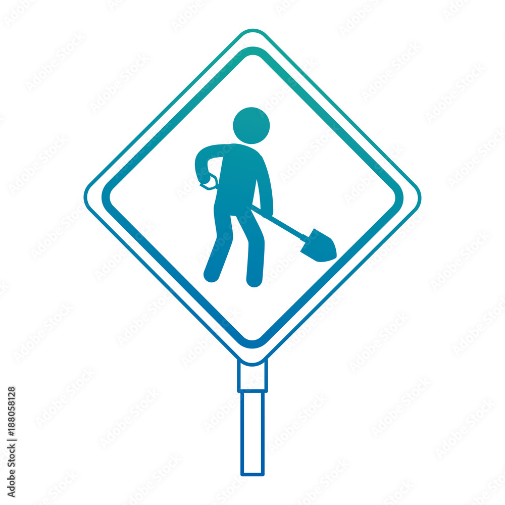 construction traffic signal with worker construction traffic signal with worker