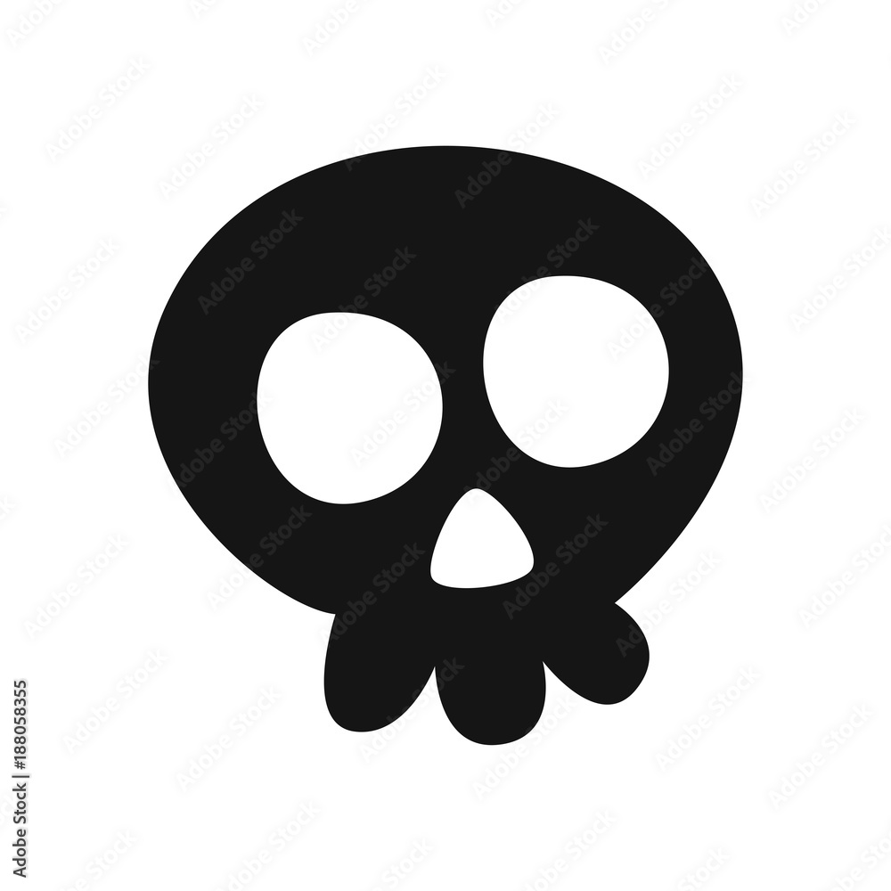 Skull icon. Halloween sign. Vector Illustration Skull icon. Halloween sign. Vector Illustration