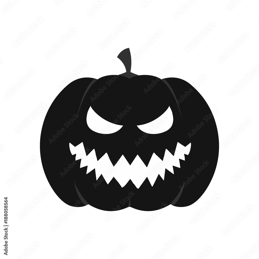 Fototapeta premium Pumpkin icon. Halloween sign. Vector Illustration