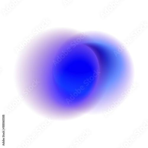  Turquoise blurred vector pattern. Blue radial spot with round peacock colored texture. Purple gradient circle isolated on white background.