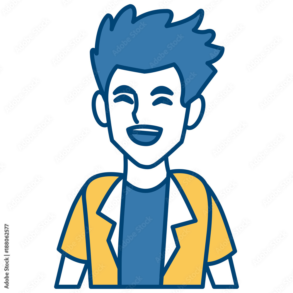Man profile cartoon icon vector illustration graphic design Man profile cartoon icon vector illustration graphic design