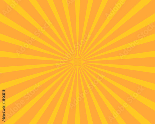 Yellow sun burst illustration vector background. Abstract and Wallpaper concept.