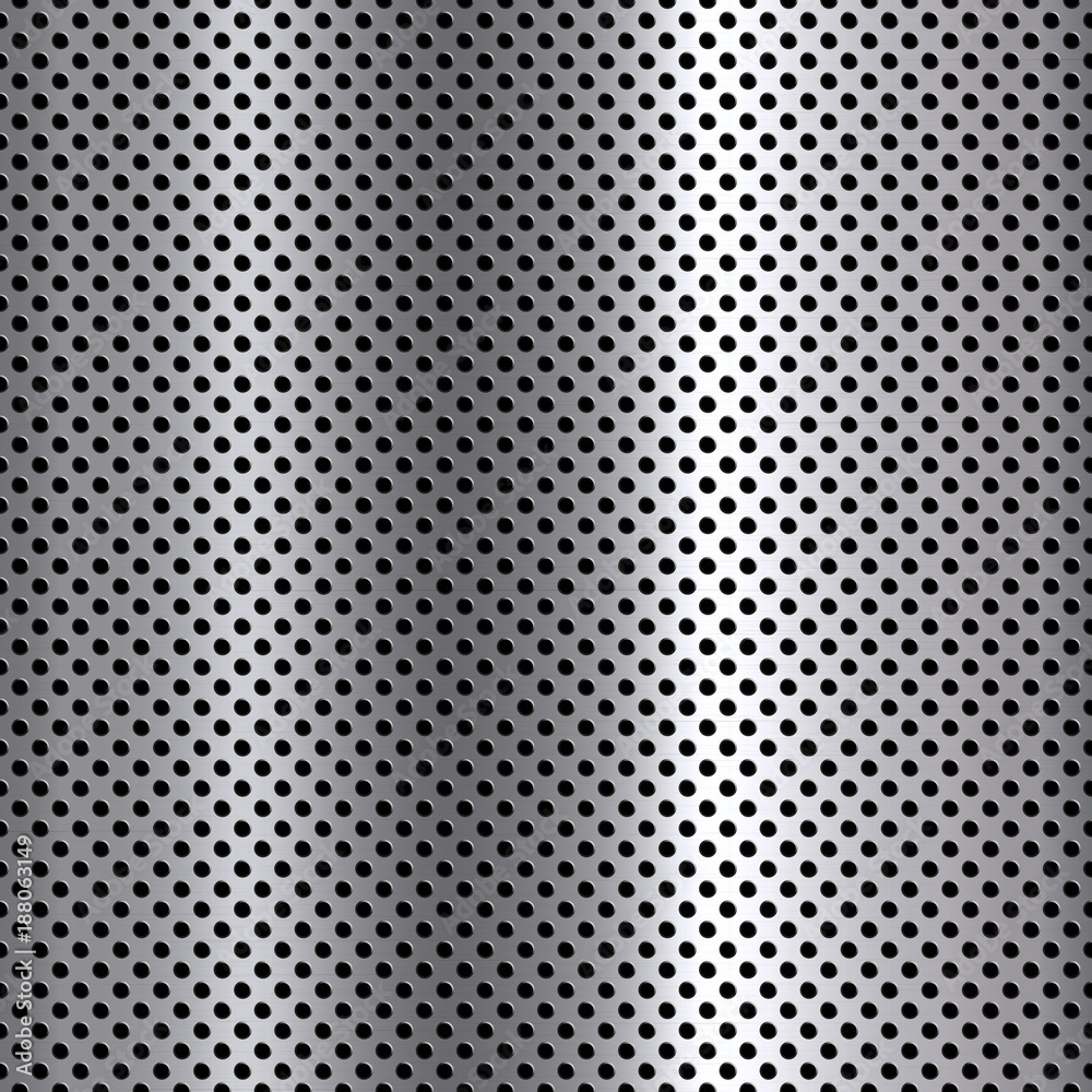 Vertical Metal stainless steel hole background texture