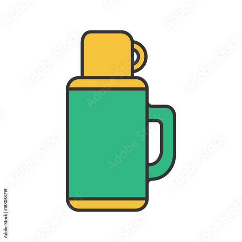 Thermos color icon