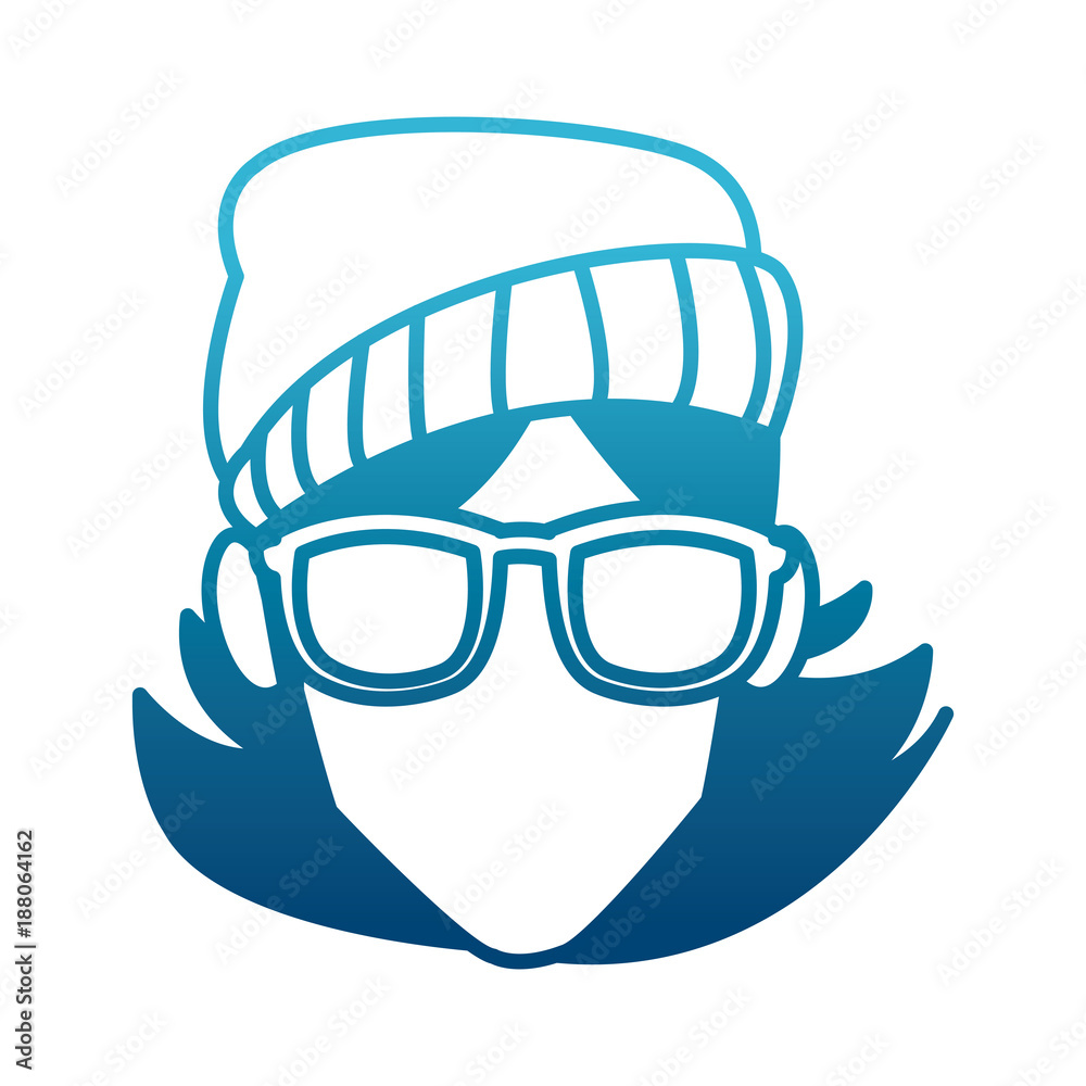 Faceless woman with glasses icon vector illustration graphic design Faceless woman with glasses icon vector illustration graphic design