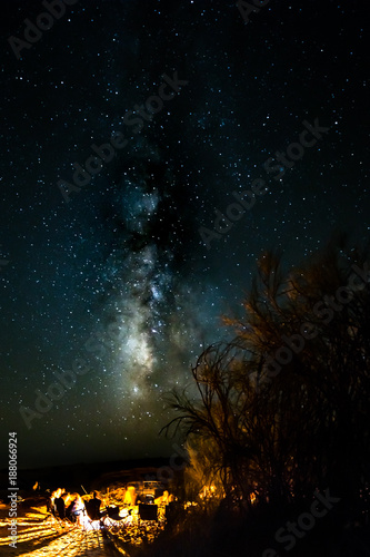 Firecamp in front of Milkyway
