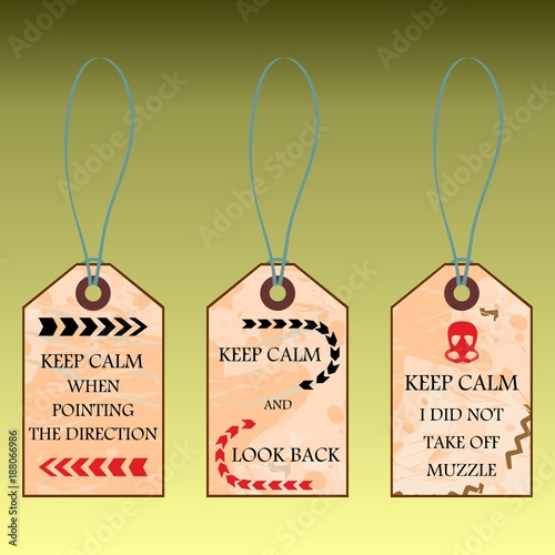 Funny shortcuts with text Keep calm