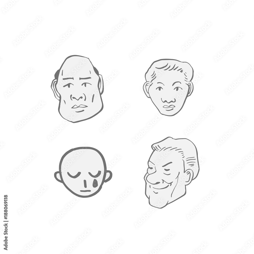 얼굴의 표정 / 손으로 그린 이모티콘 모음 얼굴의 표정 / 손으로 그린 이모티콘 모음