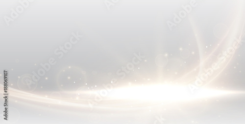 abstract defocused blurred with gold bokeh on white or silver background, blank space for product healthcare & medical concept