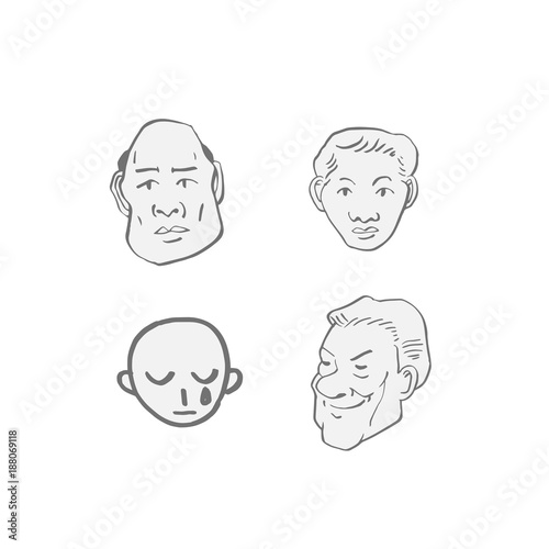 얼굴의 표정 / 손으로 그린 이모티콘 모음