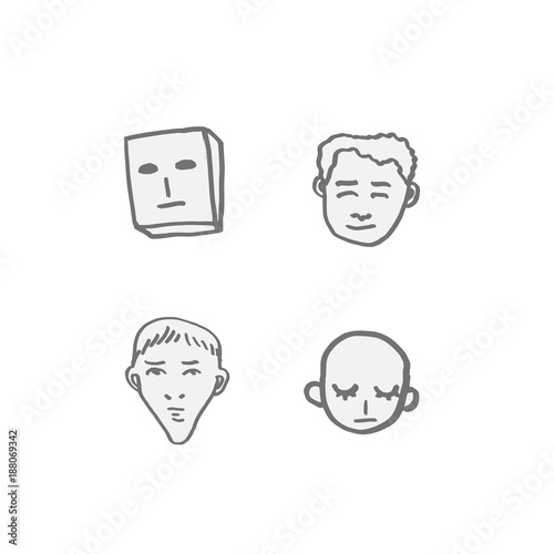 얼굴의 표정 / 손으로 그린 이모티콘 모음
