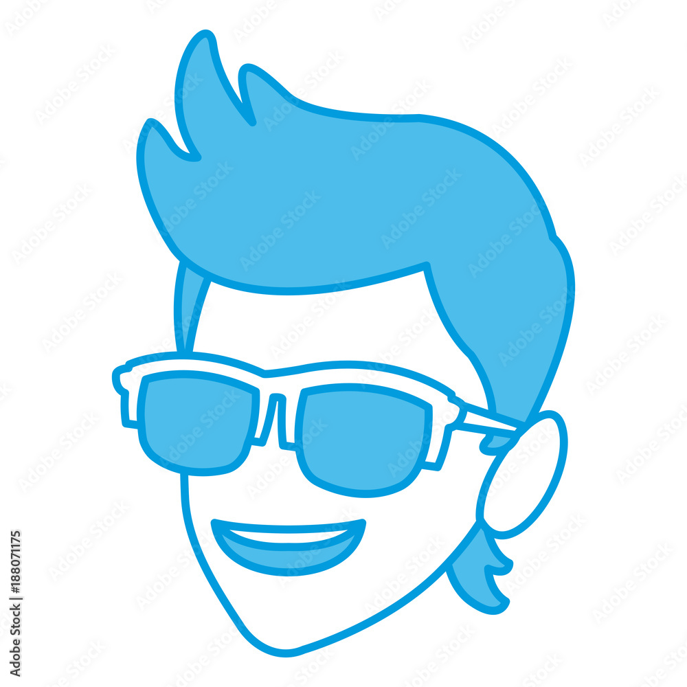 man sunglasses and tongue out icon vector illustration graphic design man sunglasses and tongue out icon vector illustration graphic design