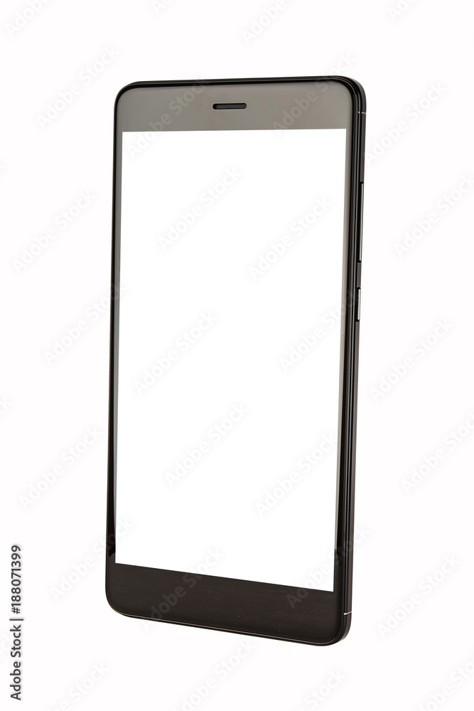 Black isolated smart phone Black isolated smart phone