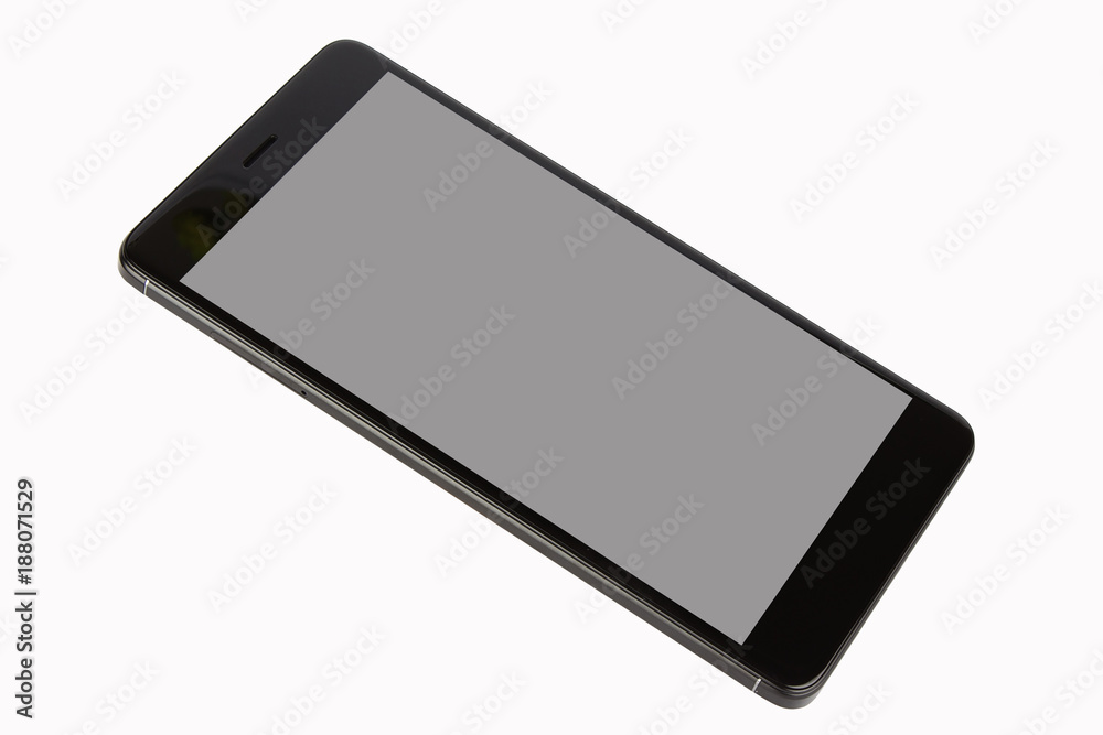 Black isolated smart phone Black isolated smart phone