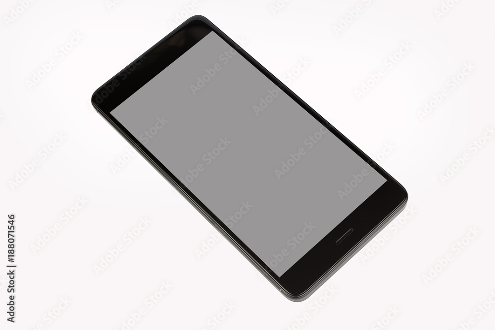 Black isolated smart phone Black isolated smart phone
