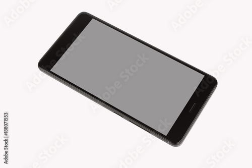 Black isolated smart phone
