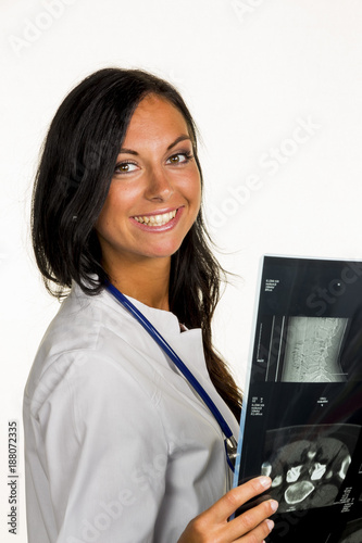 doctor with x-ray photo