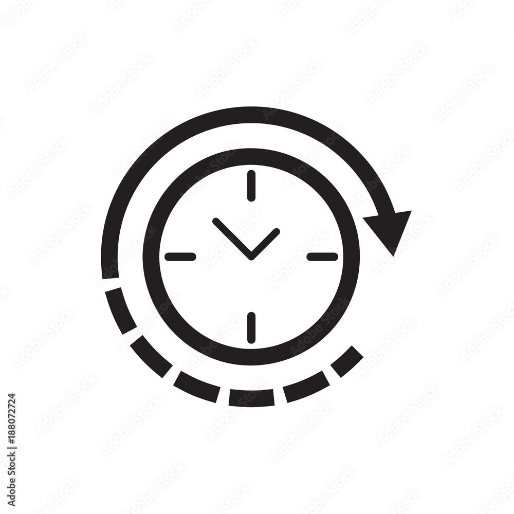 Clock icon Vector illustration, EPS10. Clock icon Vector illustration, EPS10.