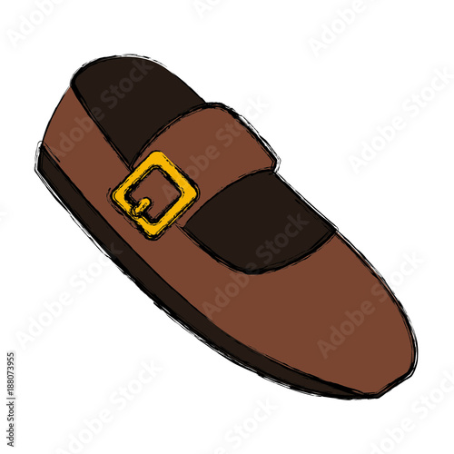 fashion ballet shoe icon vector illustration graphic design