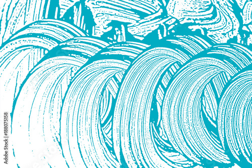 Natural soap texture. Amusing green blue foam trace background. Artistic fantastic soap suds. Cleanliness, cleanness, purity concept. Vector illustration.