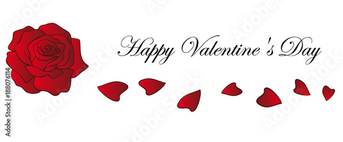 Happy Valentine's Day lettering Icon 