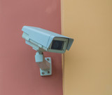 surveillance camera on the building wall