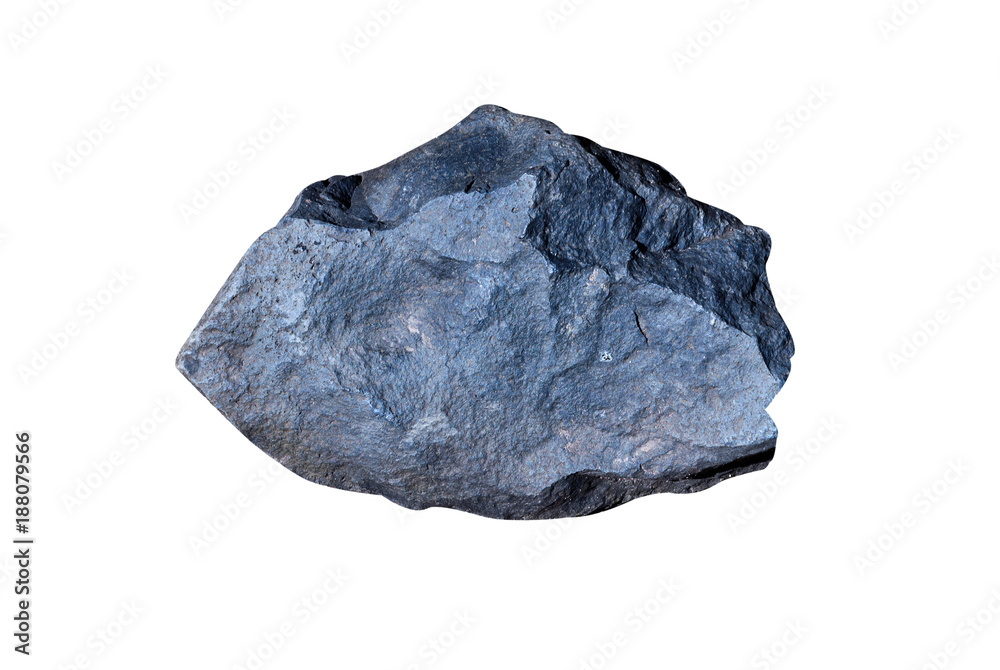 Obraz premium Big granite rock stone, isolated on white background.rock stone isolated on white background.