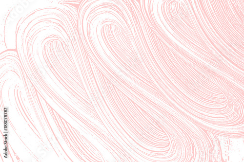 Natural soap texture. Alluring millenial pink foam trace background. Artistic alive soap suds. Cleanliness, cleanness, purity concept. Vector illustration.
