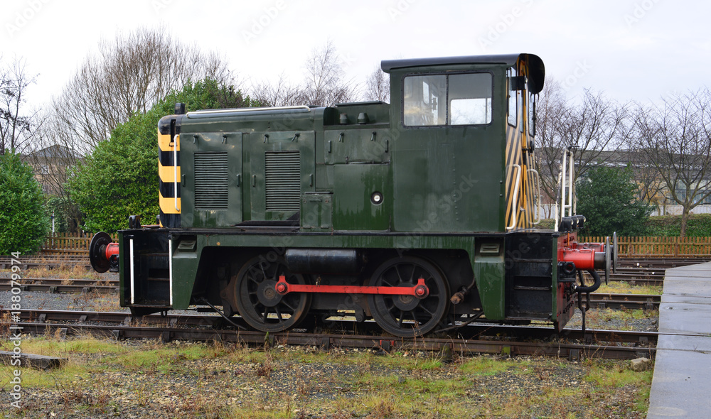 A Shunter at a Fiddle yard in the UK