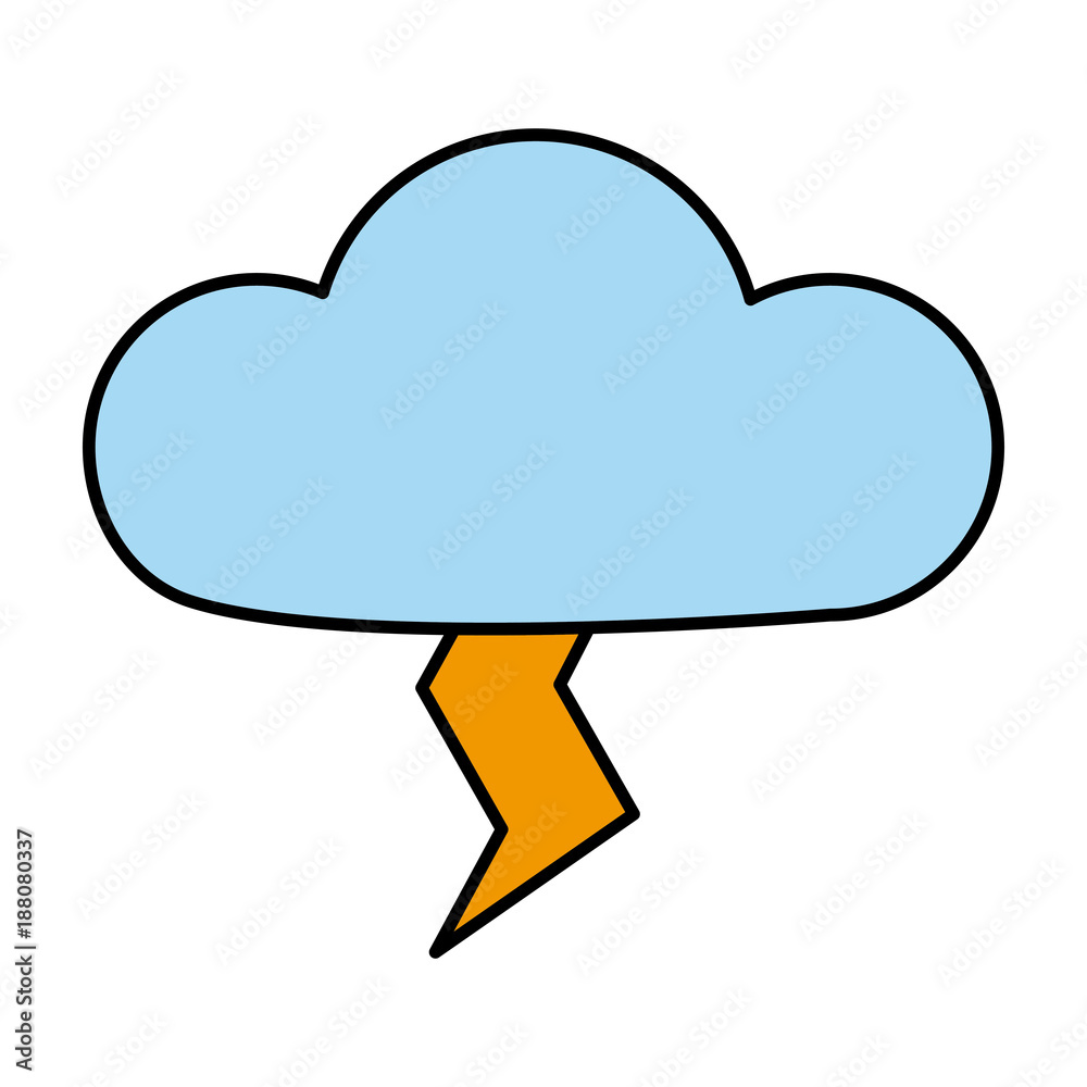 Rainy cloud symbol icon vector illustration graphic design