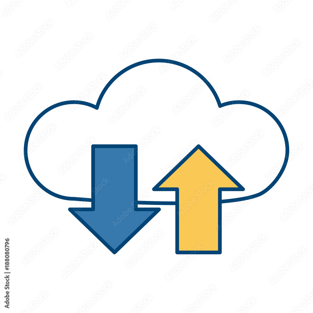 Cloud computing technology symbol icon vector illustration graphic design Cloud computing technology symbol icon vector illustration graphic design