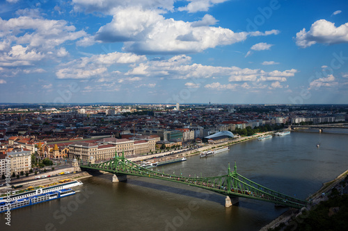 City of Budapest cityscape with Danube river in Hungary