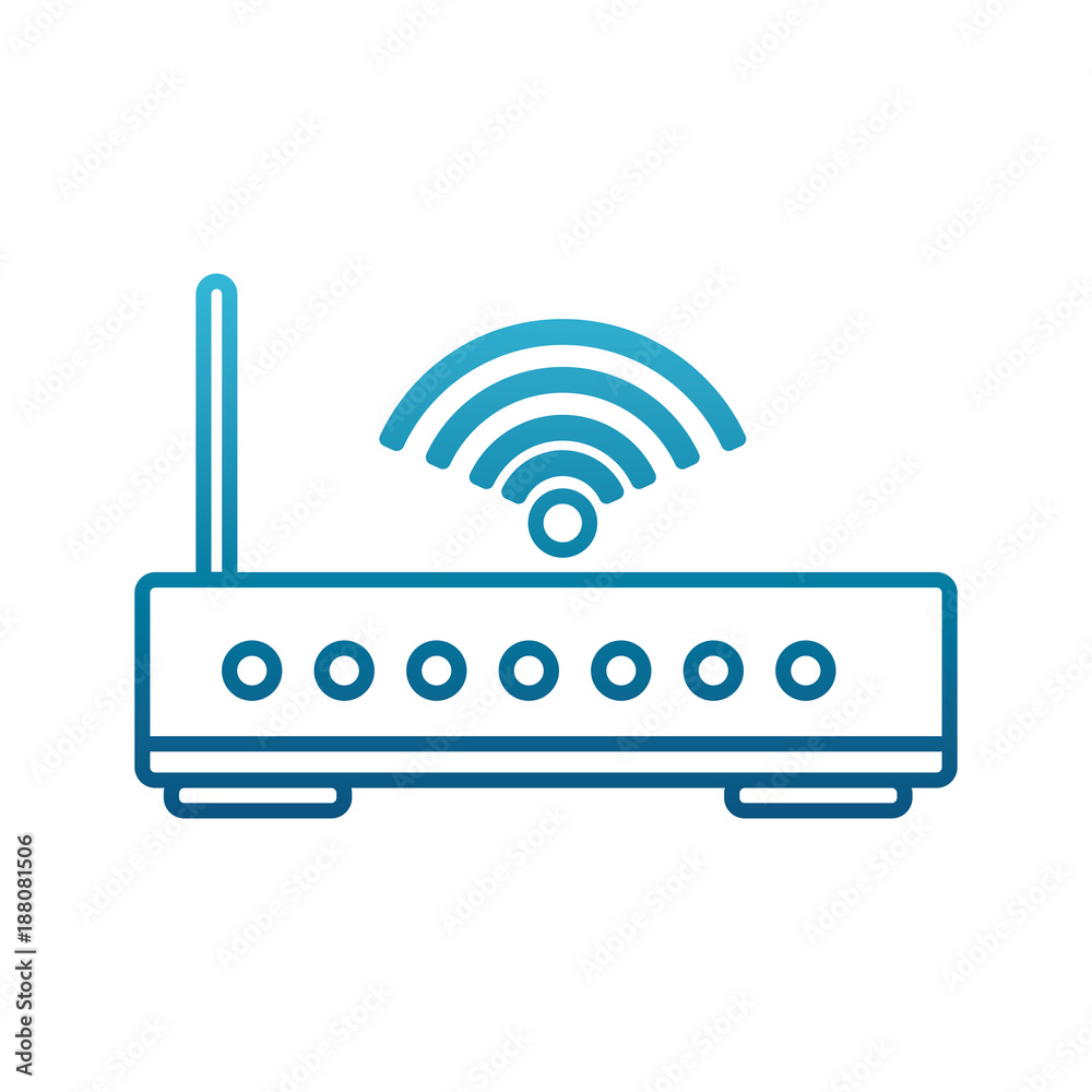 Wifi router antenna icon vector illustration graphic design Wifi router antenna icon vector illustration graphic design
