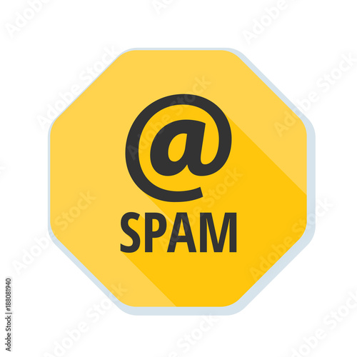 Spam Warning Sign illustration