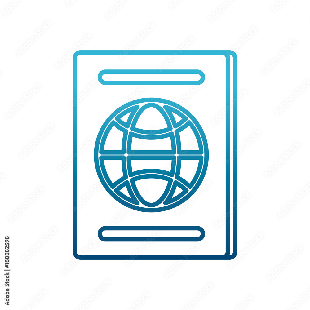 Passport travel document icon vector illustration graphic design Passport travel document icon vector illustration graphic design