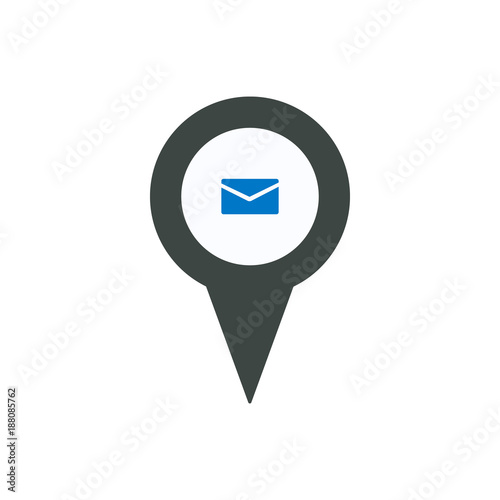 Free Download Location mail marker message pin place pointer icon - GFXLoad