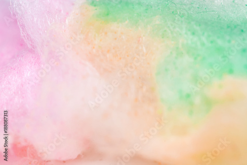 colorful cotton candy in soft color for background.selective focus.