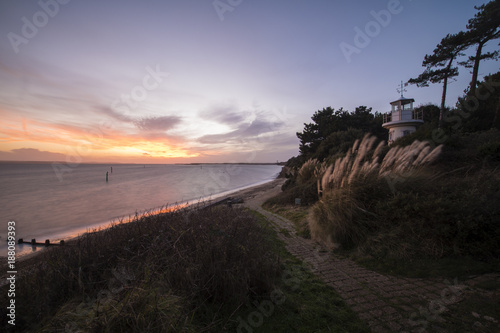 The Millenium Beacon Lighthouse at Lepe in Hampshire. photo